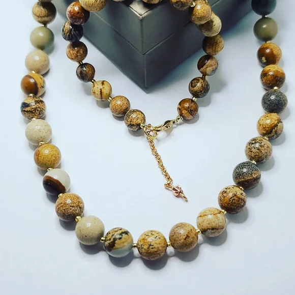 Picture Jasper necklace - Picture 2 of 4